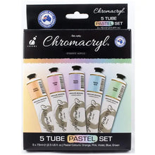 Black Chromacryl 5 x 75ml Pastel Tube Set Acrylic Paint