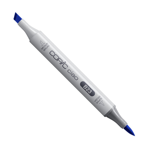 White Smoke Copic Ciao Dual Nib Alcohol Marker, B23 Phthalo Blue Pens and markers