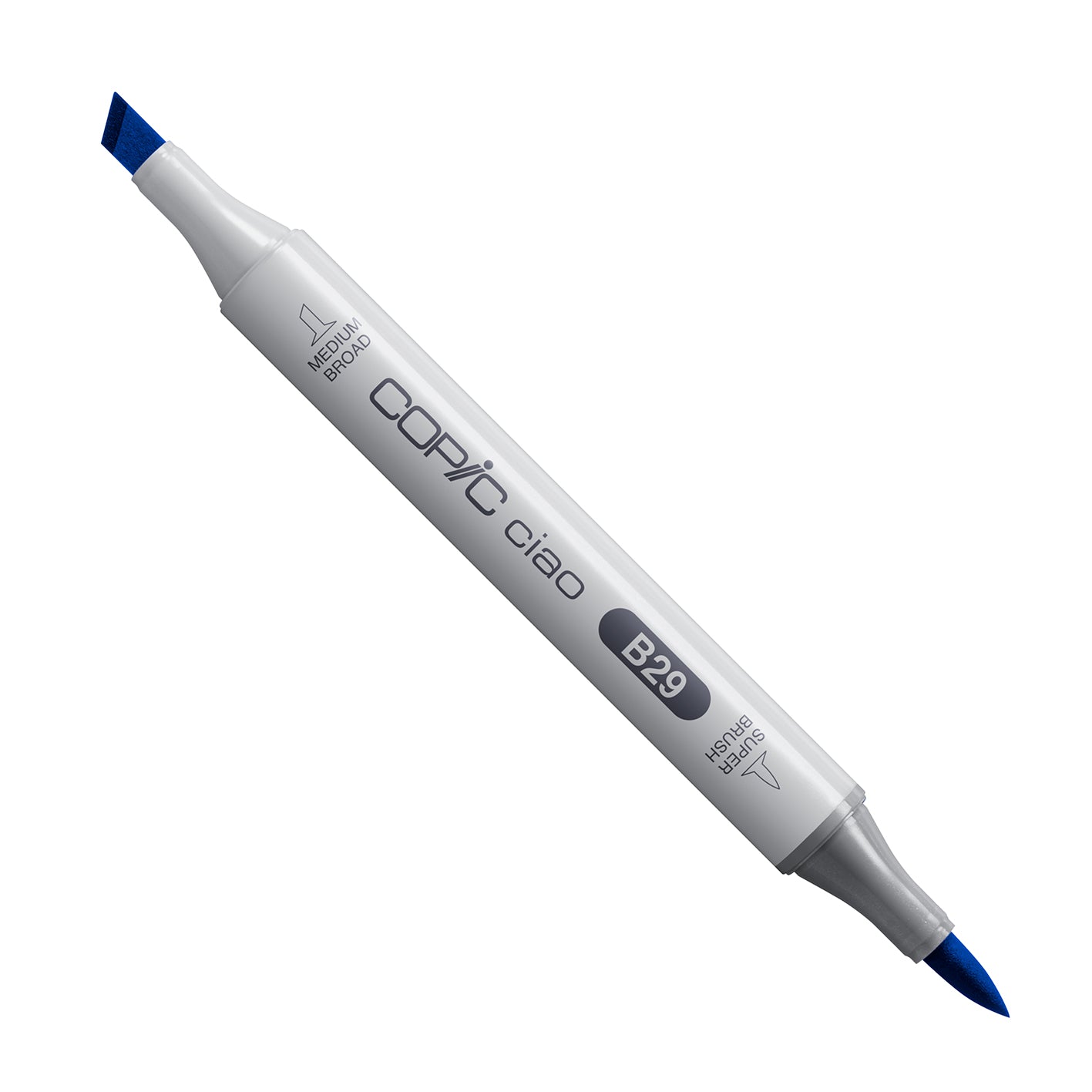 White Smoke Copic Ciao B29-Ultramarine Drawing