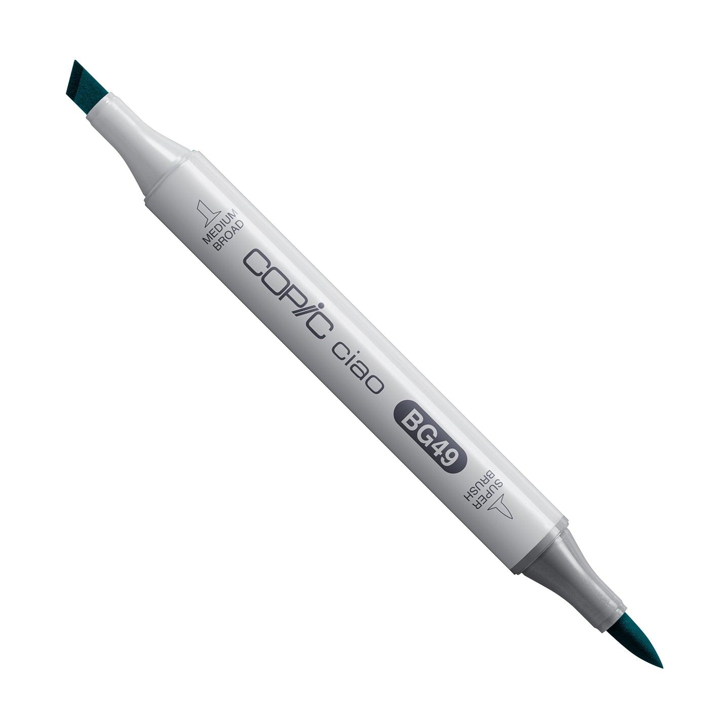 White Smoke Copic Ciao BG49-Duck Blue Drawing