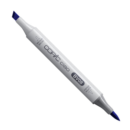 White Smoke Copic Ciao Dual Nib Alcohol Marker, BV08 Blue Violet Pens and markers