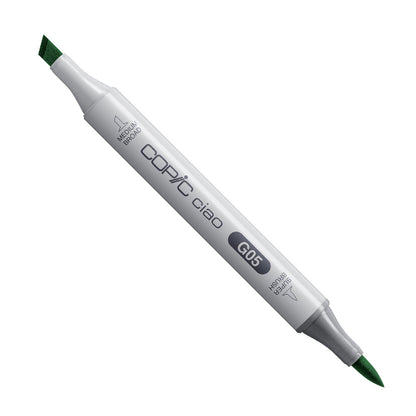 White Smoke Copic Ciao Dual Nib Alcohol Marker, G05 Emerald Green Pens and markers