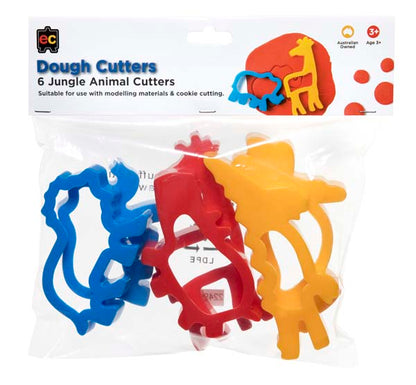 White Smoke EC Dough Jungle Animal Cutters, Set 6 Kids Activities