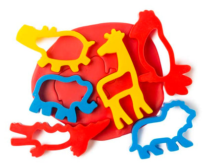 White Smoke EC Dough Jungle Animal Cutters, Set 6 Kids Activities