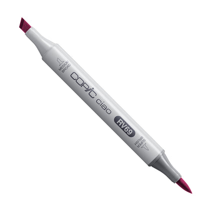 White Smoke Copic Ciao RV69-Peony Drawing