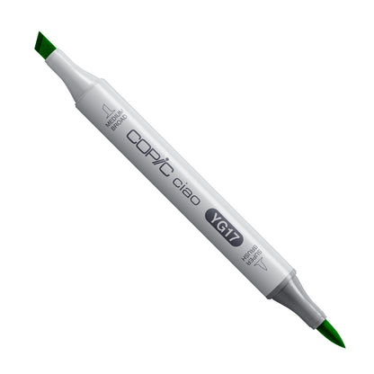 White Smoke Copic Ciao YG17-Grass Green Drawing