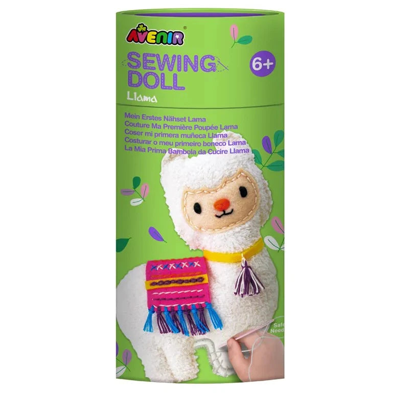 Dark Sea Green Avenir Sewing Doll Llama Craft Kits