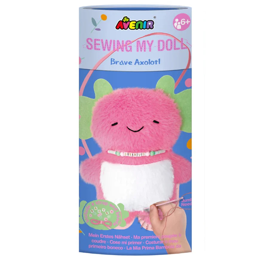 White Smoke Avenir Sewing My Doll Brave Axolotl Craft Kits