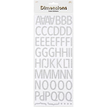 Lavender Dimensions Foam Glitter Alphabet Serif Stickers Paper Craft