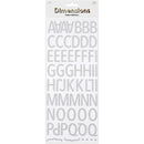 Lavender Dimensions Foam Glitter Alphabet Serif Stickers Paper Craft