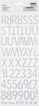 Lavender Dimensions Foam Glitter Alphabet Serif Stickers Paper Craft