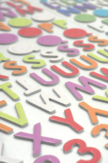 White Smoke Dimensions  Mini Foam Alpha Stickers Paper Craft
