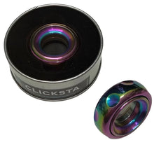 White Smoke Kaiko CLICKSTA Spin Ring Fidget Oil Slick Fidget Toys