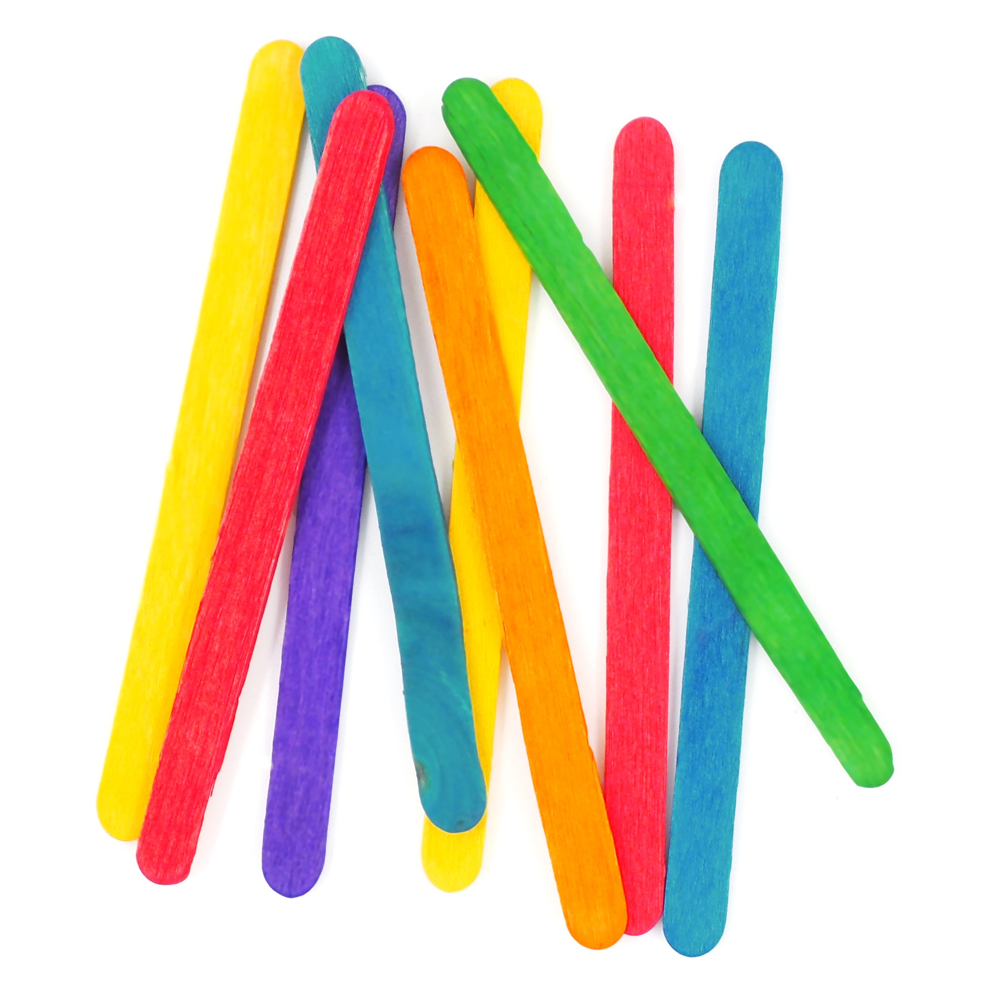 White Smoke Wood Craft Sticks Coloured Pkt 1000 Kids Craft Basics