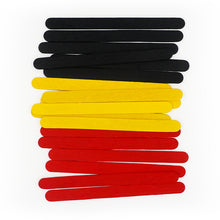 Black Wood Craft Sticks Aboriginal Col 100Pk Kids Craft Basics