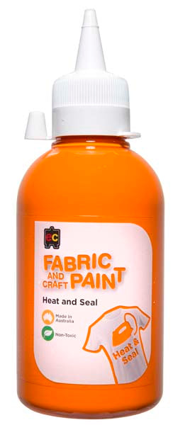 White Smoke EC Fabric Paint 250mL Orange Kids Paints