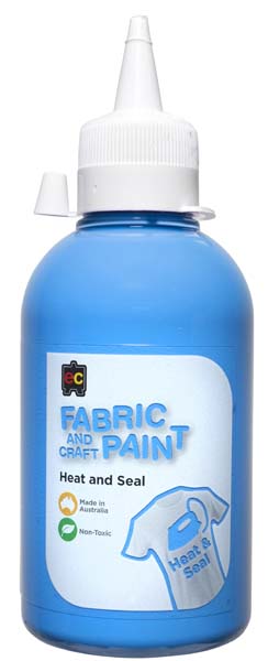 White Smoke EC Fabric Paint 250mL Sky Blue Kids Paints
