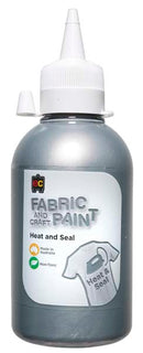 White Smoke EC Fabric Paint 250mL Silver Kids Paints