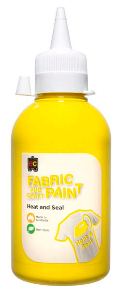 White Smoke EC Fabric Paint 250mL Yellow Kids Paints
