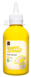 White Smoke EC Fabric Paint 250mL Yellow Kids Paints