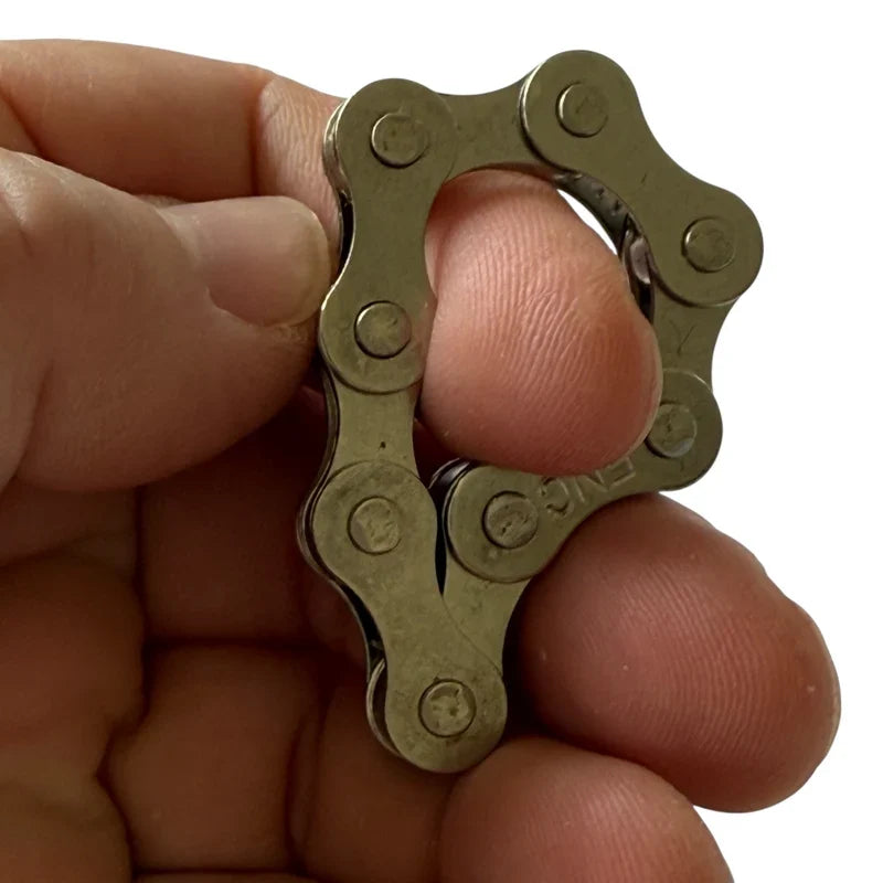 White Smoke Kaiko Chain Fidget Range by Kaiko Medium (8 link) Fidget Toys
