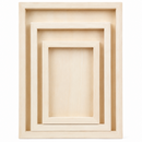 Urban Crafter Wooden Tray Collection, Rectangle, 3pk