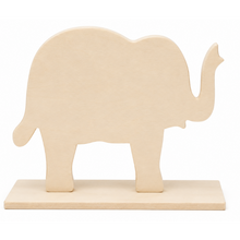White Smoke Tim & Tess Wooden Elephant On Stand Kids Craft Basics