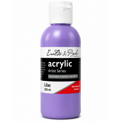 White Smoke Eraldo di Paolo Acrylic Paint, Lilac, 250ml Acrylic Paints