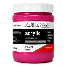 White Smoke Eraldo di Paolo Acrylic Paint, Purple Colours Collection 5x500ml Custom Bundle