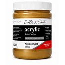 Black Eraldo di Paolo Acrylic Paint, Antique Gold, 500mL Acrylic Paints