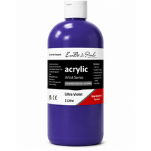White Smoke Eraldo di Paolo Acrylic Paint, Ultra Violet, 1L Acrylic Paints