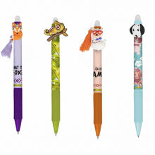 White Smoke magiXX Fun Erasable Gel Pens, 4 Pack Bundle, Cute Animals Collection Custom Bundle