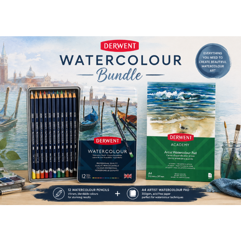 Lavender Derwent Watercolour Pencil Bundle Pencils
