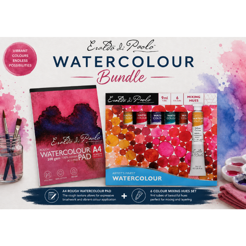 Lavender Eraldo di Paolo Watercolour Paint and Pad Bundle Watercolour Paint