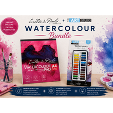 Lavender Eraldo di Paolo & The Art Studio Watercolour Set with Brush and Pad Watercolour Paint