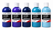 White Smoke Eraldo di Paolo Acrylic Paint, Blue Hues Collection 5x250ml Custom Bundle