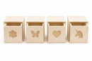 Wheat Urban Crafter Wooden Shadow Box Collection, 4pk Woodcraft