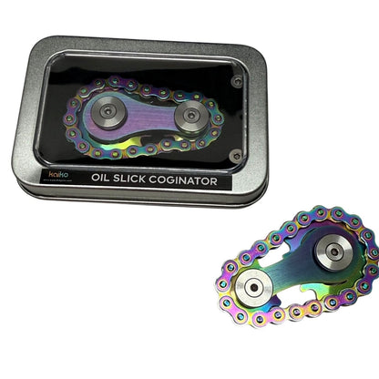 White Smoke Kaiko Coginator 57 grams Oil Slick Fidget Toys