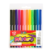 Dats Colouring Markers, Finer Tip, 12pk