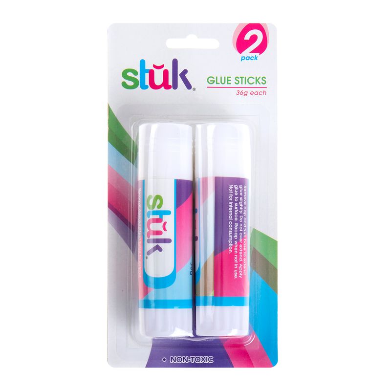 Stuk Glue Stick, 2x36g Pack