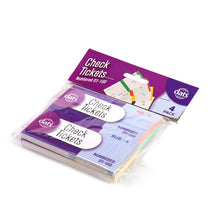 Dats Check Tickets Book, 1 to 100, 4pk