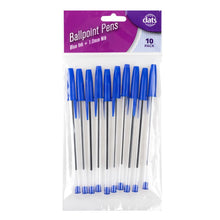Dats Ballpoint Pens, Blue, 10pk