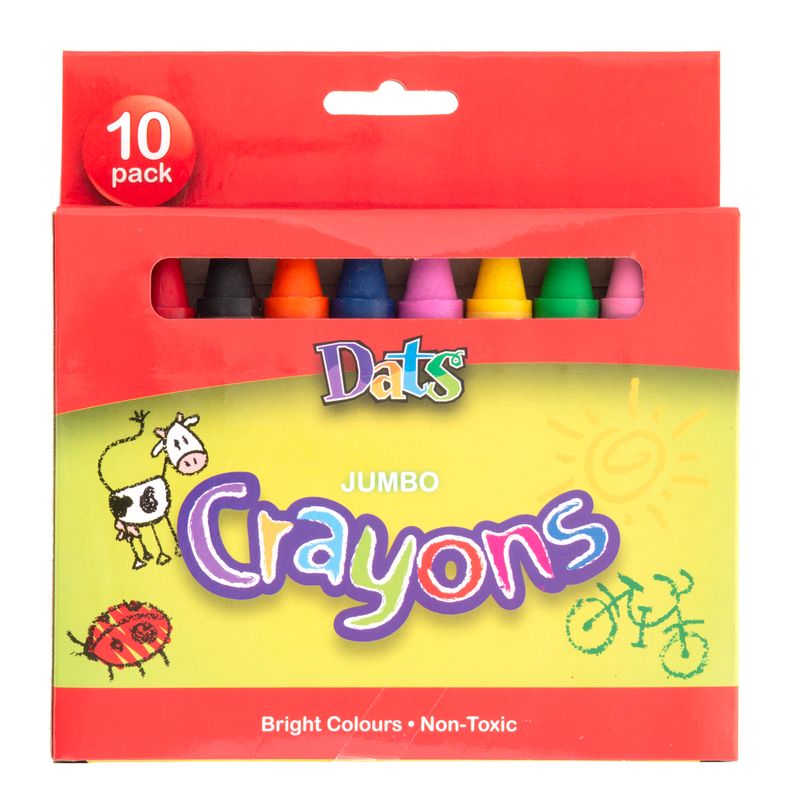 Dats Jumbo Crayons, 10pk