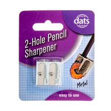 Dats Metal Pencil Sharpener, 2 Hole