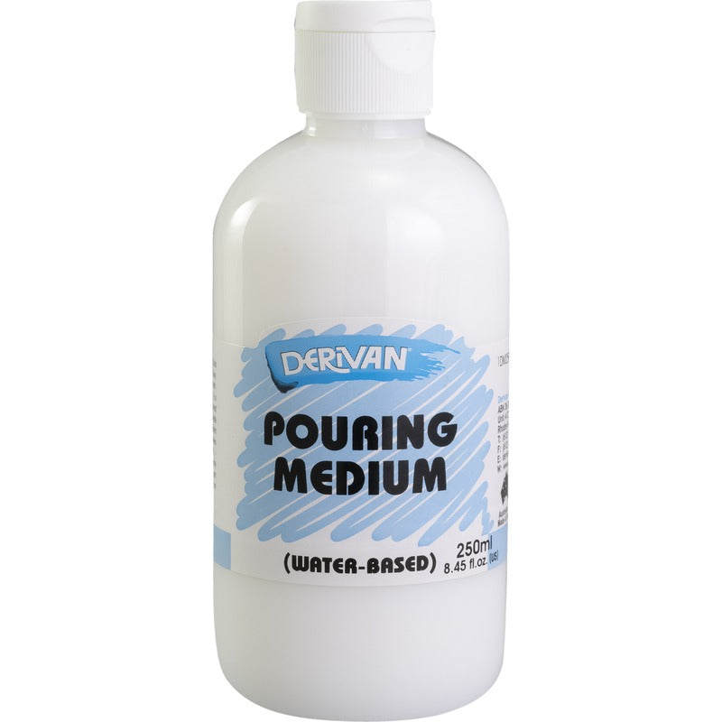 White Smoke Derivan Pouring Medium, 250ml Mediums