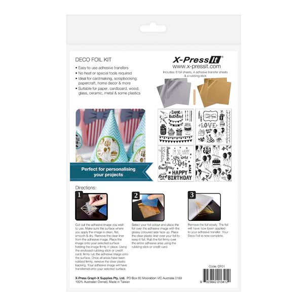 White Smoke Deco Foil Kit - Party Kids Craft Kits