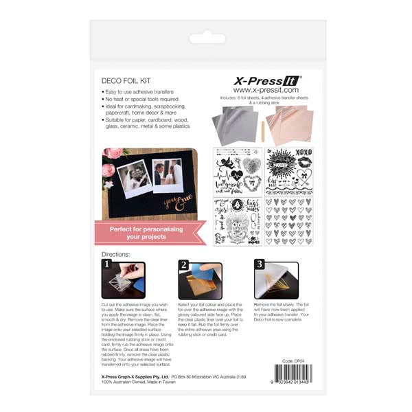 White Smoke Deco Foil Kit - Love Kids Craft Kits