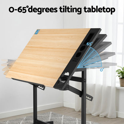 Lavender "Artiss" Drafting, Drawing and Craft Desk Desks & Workstations
