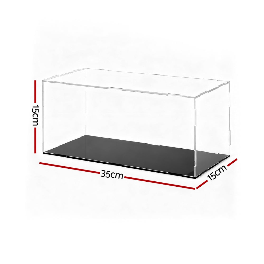 White Smoke Artiss Clear Acrylic Display Case Dustproof Protection Box For Car Toys 15CM Home & Garden > Hobbies > Arts & Crafts