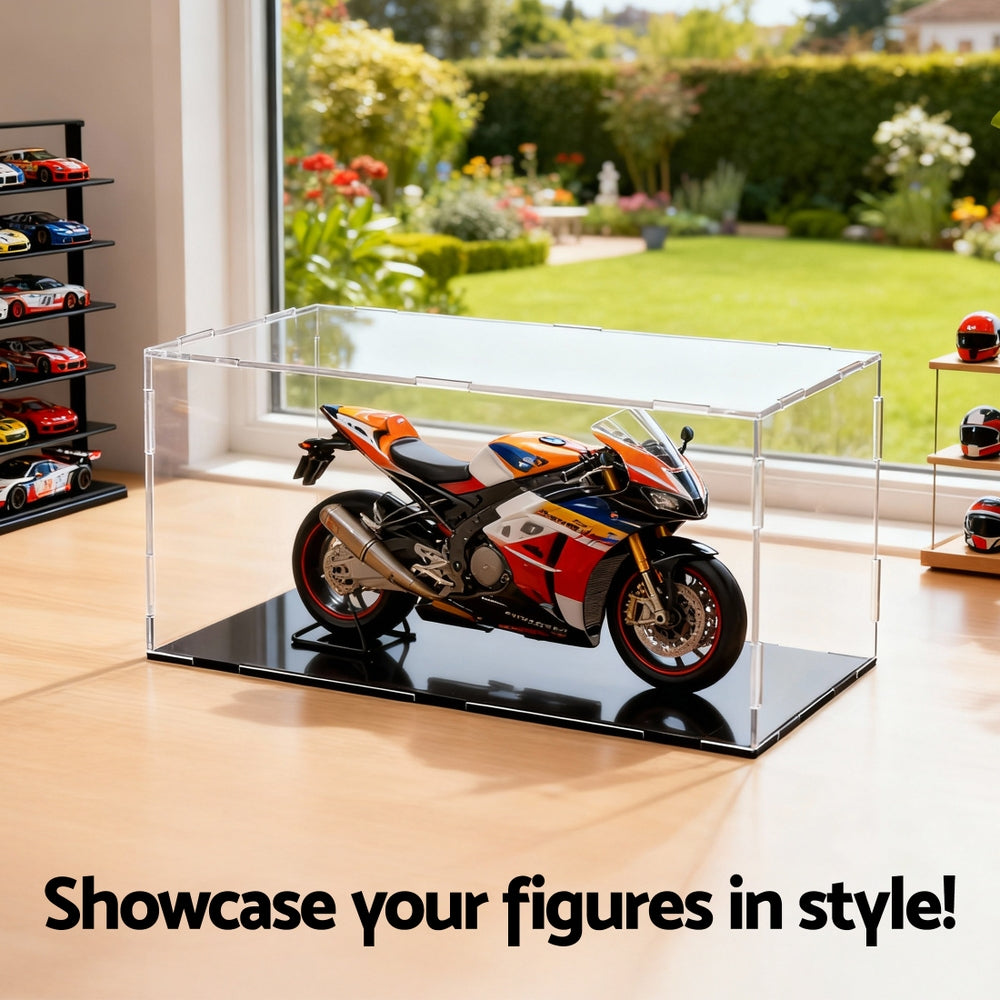 Wheat Artiss Clear Acrylic Display Case Dustproof Protection Box For Car Toys 15CM Home & Garden > Hobbies > Arts & Crafts